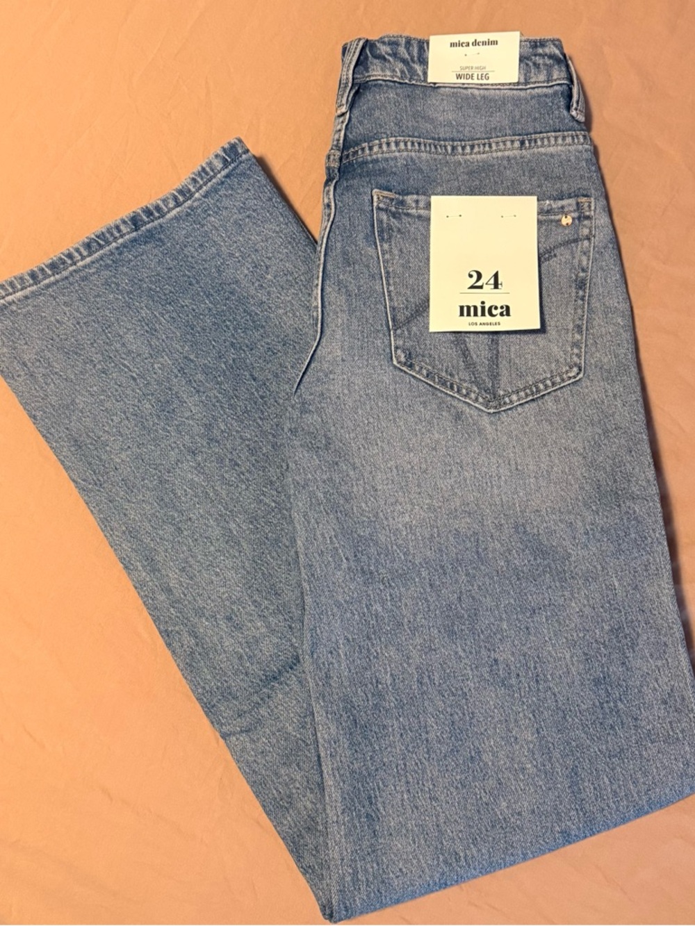 Mica Denim Light Blue Wide-Leg Jeans